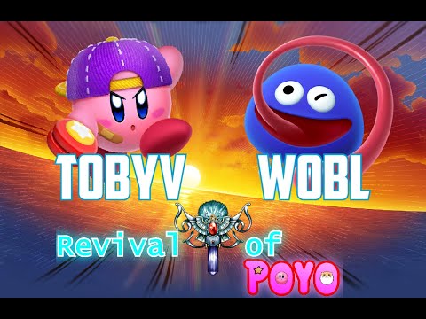 TobyV (Wrestler/Yo-Yo) vs Wobl (Gooey) - Kirby Fighters 2 - Revival of Poyo