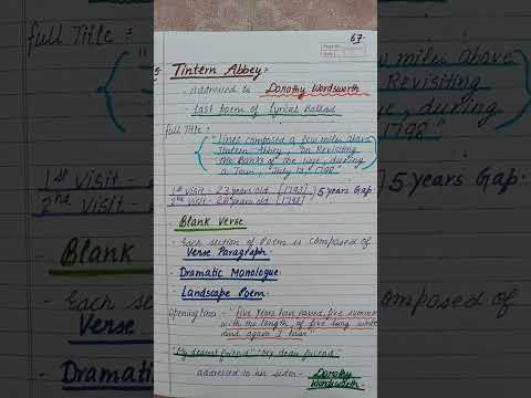 Tintern Abbey by William Wordsworth