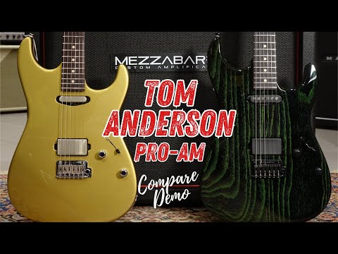 TOM ANDERSON Pro Am HS - Swamp Ash Body & Reverse Headstock - Black with Green Dog Hair image 26