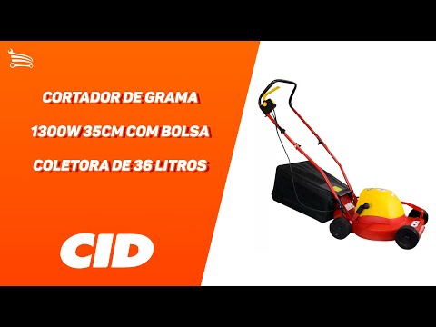 Cortador de Grama Elétrico CID 35C 1300W 33cm  - Video