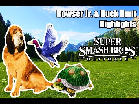 A Dog, a Duck, and a Turtle - Bowser Jr. & Duck Hunt Highlights in Smash Ultimate