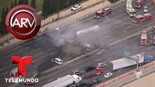 Choque fatal en autopista del sur de California | Al Rojo Vivo
