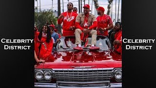 Future &amp; Joe Moses At The &quot;Back Goin Brazy&quot; Video Shoot In All Red