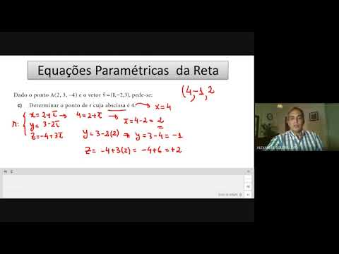 Geometria Analítica: Equação Paramétrica da Reta ( Geogebra)
