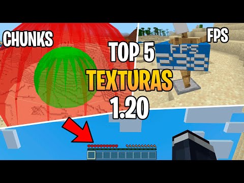 TOP 5 Texturas para Minecraft Bedrock 1.20 😎 PAQUETE DE TEXTURAS 1.20