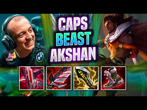 CAPS IS A BEAST WITH AKSHAN! - G2 Caps Plays Akshan MID vs Yasuo! | Patch 11.22