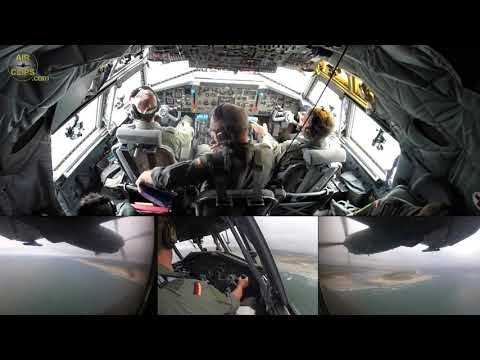 Classic C-160 Transall, HISTORY by now! Luftwaffe Training Low-Pass over Danish beach!  [AirClips]