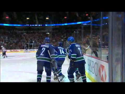Canucks vs Capitals Chris Higgins Goal 10/29/2011
