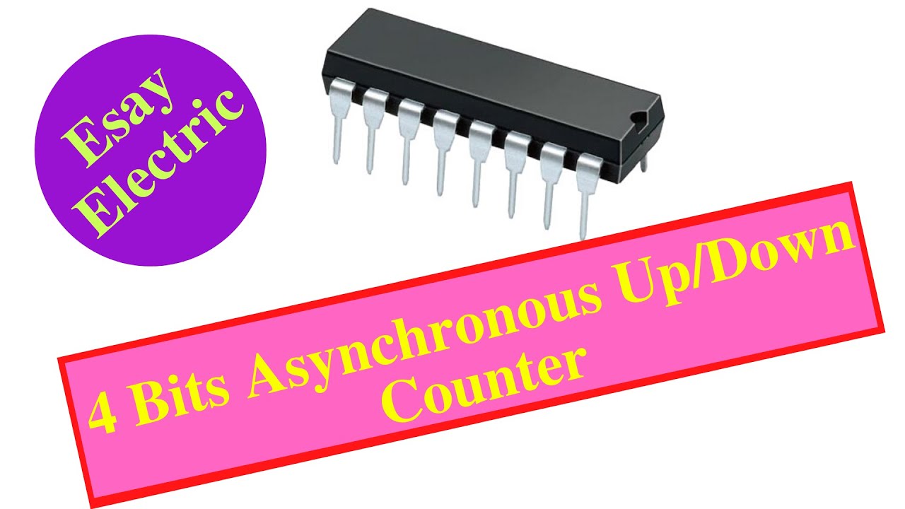 4 Bits Asynchronous Up-Down Counter with Multisim Simulation