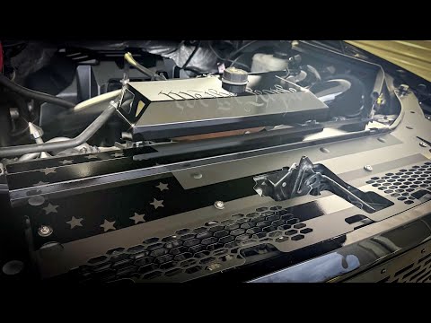 2015+ Ford F150 Injen air intake + Cobb tank cover and radiator shroud installed - Custom painted!