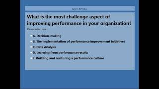 KPIs and Performance Management Systems – perspectives and changes over time