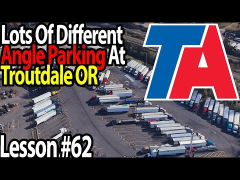 Trucking Lesson 62 - Parking At Travel Center Of America In Troutdale OR