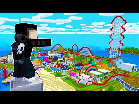 I Built a GIANT ROLLER COASTER in Minecraft!