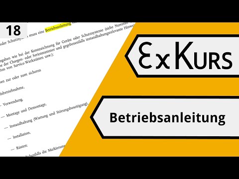 ExKurs 120 #18 - Die Betriebsanleitung gemäß ATEX 2014/34/EU
