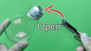 Open a light bulb without breaking | how to open bulb without breaking