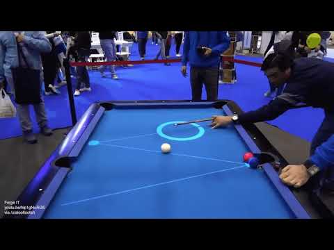 Pool table uses augmented reality
