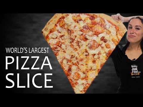 WORLD'S LARGEST PIZZA SLICE 🍕😱 Video