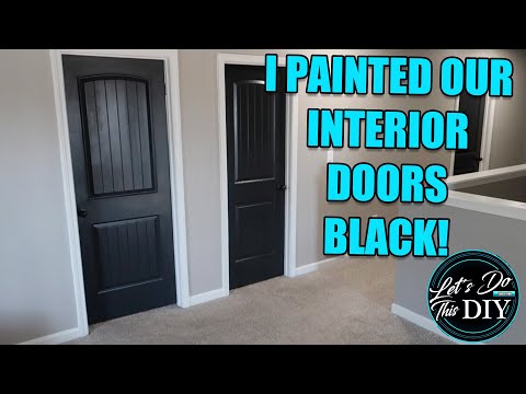 I Painted Our Interior Doors Black!