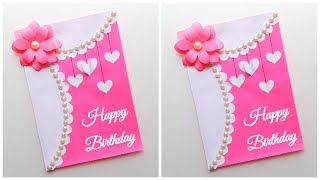 Easy & Beautiful Birthday Card making idea / Birthday card handmade easy / How to make birthday card