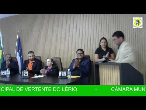 REUNIÃO DO LEGISLATIVO MUNICIPAL DE VERTENTE DO LÉRIO - PE 15/10/2026