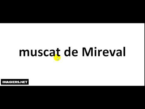 How to pronounce Muscat De Mireval