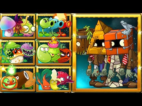 Random All Team Plants VS Brickhead Zombie & Piratehead Zombie - Who Will Win?