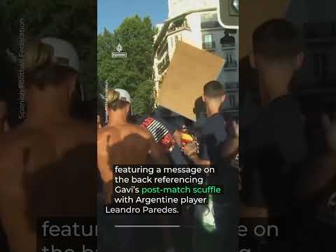 Spain’s World Cup heroes welcomed by millions in Madrid | AJ #shorts
