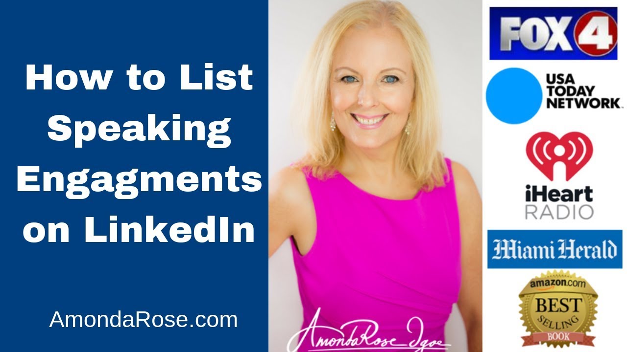 How Do I List My Speaking Engagements on LinkedIn | AmondaRose Igoe