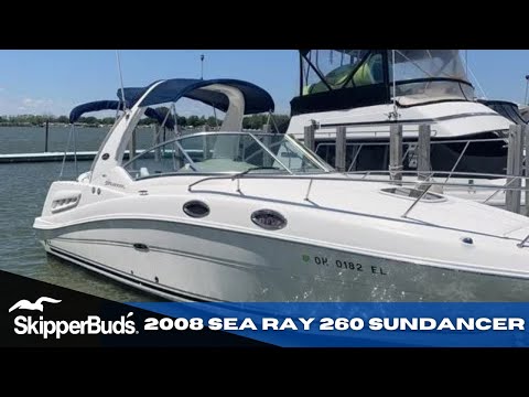 2008 Sea Ray 260 Sundancer Cruiser Boat Tour SkipperBud's