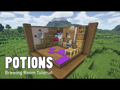 Minecraft Easy Potion Brewing Station Design | Tutorial
