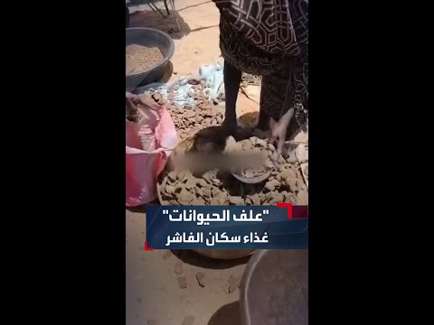 الفاشر تشكو الجوع.. و "علف البهائم" غذاء السكان الذين يعيشون تحت وطأة الحصار الخانق