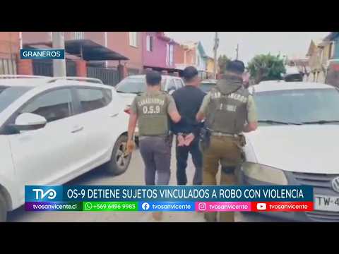 Carabineros del OS-9 O’Higgins detiene a dos sujetos vinculados a robo con violencia en Graneros
