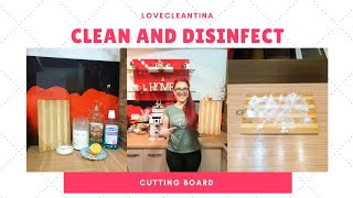 NATURAL WAY TO CLEAN A CUTTING BOARD / HOW TO REMOVE STAINS FROM WOODEN CUTTING BOARD