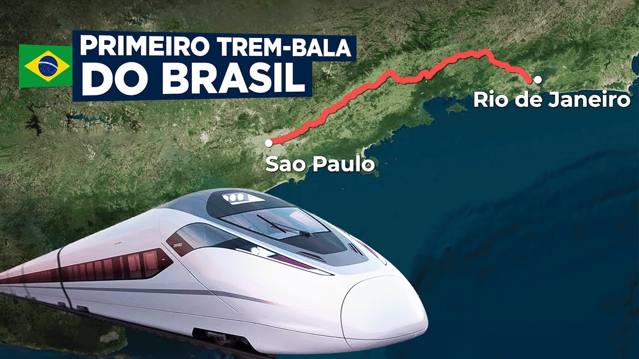 Surpreendente VERDADE sobre o Primeiro Trem-Bala do Brasil!