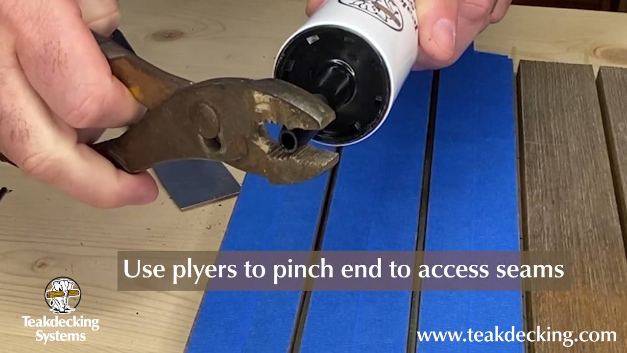 How To Properly Prepare & Re-Caulk a Teak Deck Seam Part 2