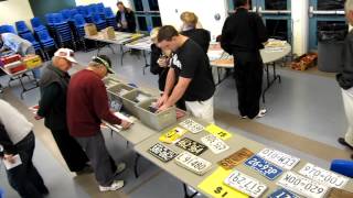 preview picture of video 'Acton Ontario license plate collectors' swap meet 2012'