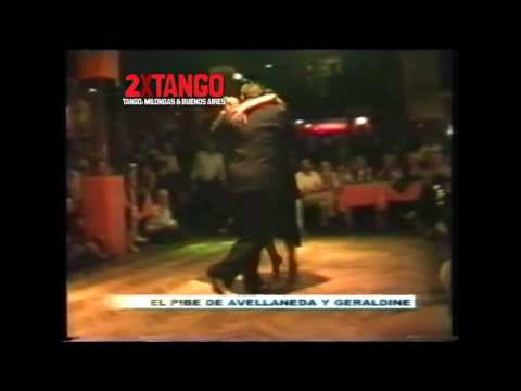  Geraldine Rojas  and  El Pibe Avellaneda  are  dancing  to  the  tango  "  Solo Tu  "