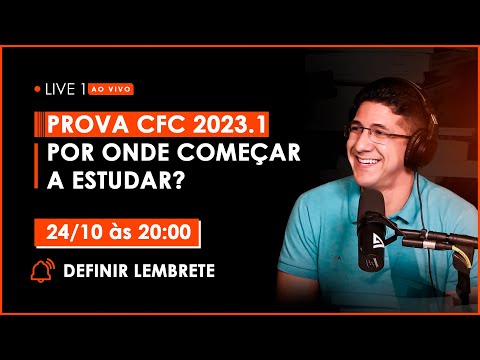 Live 1 | Prova CFC 2023.1 por onde começar a estudar?