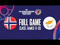 Norway v Cyprus | Full Basketball Game | FIBA U16 Women's European Championship 2023 - Division  B