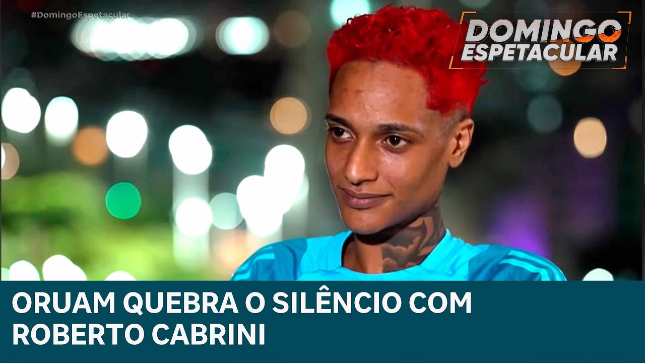 Oruam quebra o silêncio com Roberto Cabrini e fala sobre polêmicas | DOMINGO ESPETACULAR