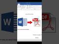 Cara Ubah Word Ke PDF