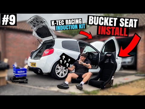 BUILDING A RACE CAR Episode #9. ** BUCKET SEAT & INDUCTION KIT INSTALL  **