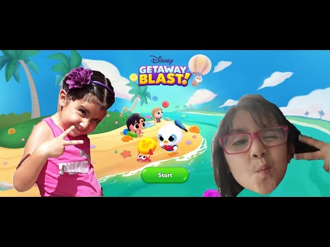 Kids Play Disney Getaway Blast Video Game