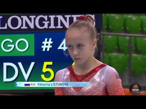Viktoria Listunova - Vault #1 - VT Final - JR Worlds 2019