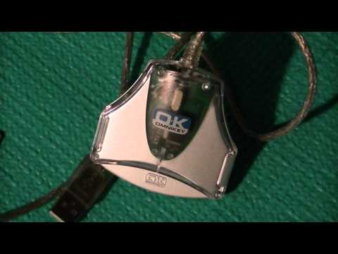 HID OMNIKEY 5422 13.56MHZ dvigubos sąsajos bekontaktis USB intelektualiųjų kortelių skaitytuvas, žemo dažnio, pilka video