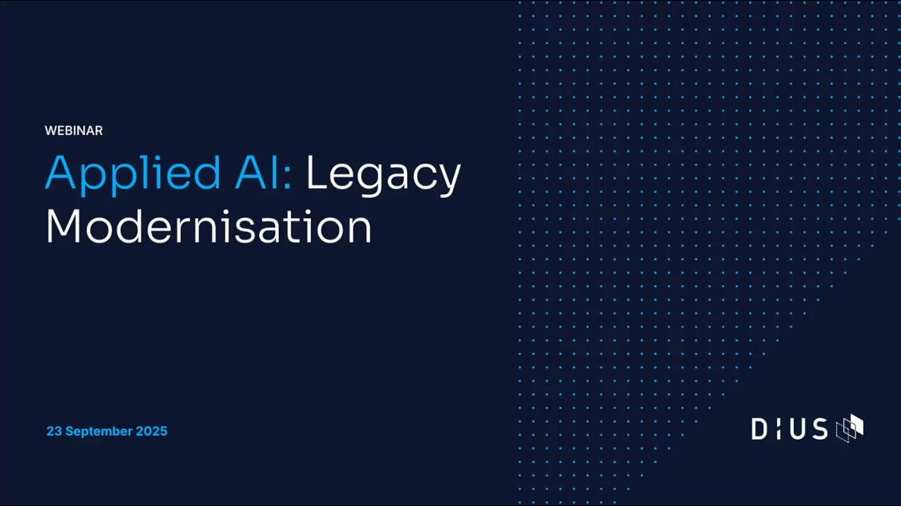 Applied AI: Legacy Modernisation with AWS