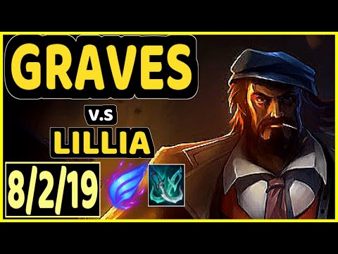 ELLIM (GRAVES) vs LILLIA - 8/2/19 KDA JUNGLE CHALLENGER GAMEPLAY - KR