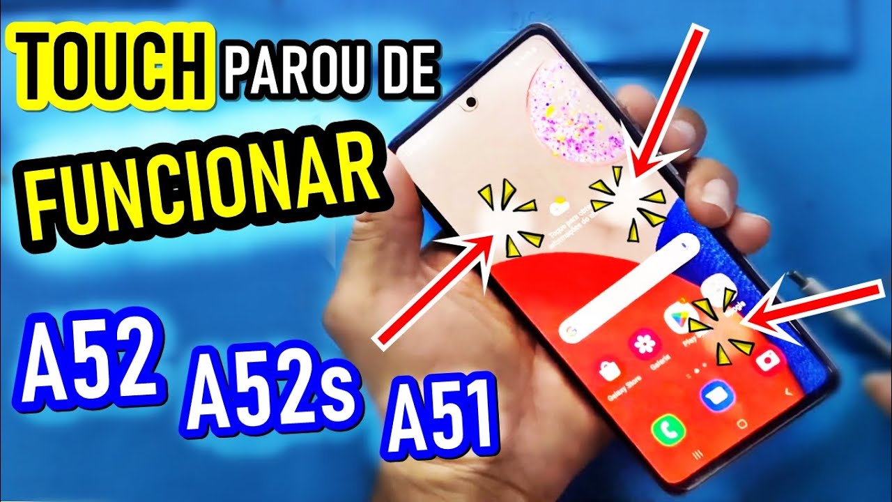 Samsung A51, A52, A52s TOUCH PAROU DE FUNCIONAR DO NADA? RESOLVIDO SEM PRECISAR TROCAR A TELA!