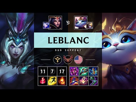 LeBlanc Support vs Yuumi: Rampage - NA Grandmaster Patch 14.24