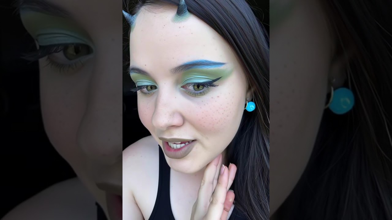Tiefling Character with Horns & Fangs | Fantasy Makeup